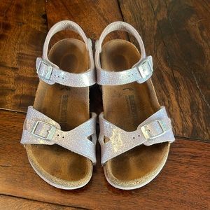Birkenstock Rio Kids Glitter Sandals Girl's Size 29 US 11